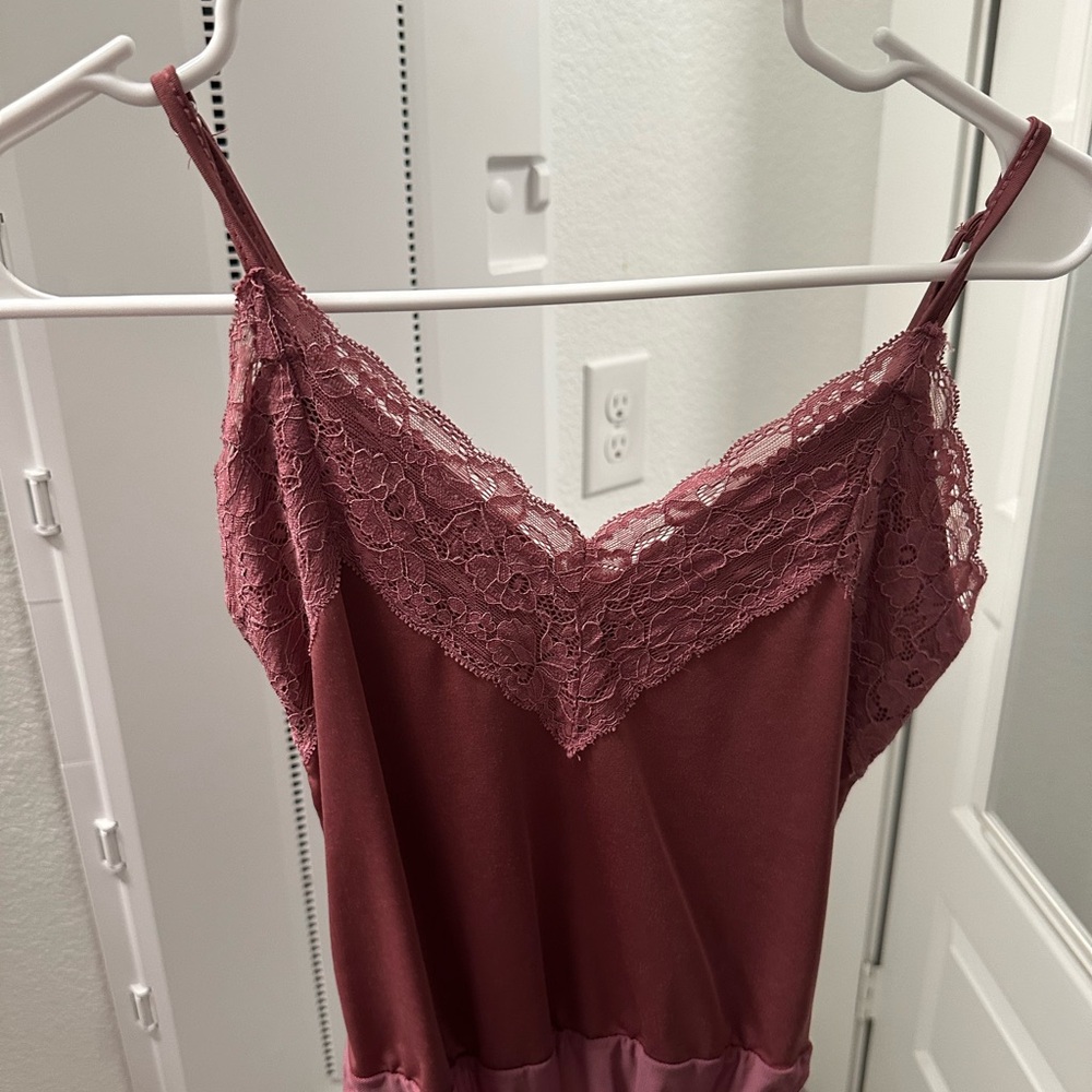 Lulu's Satin Camisole in Dusty Rose